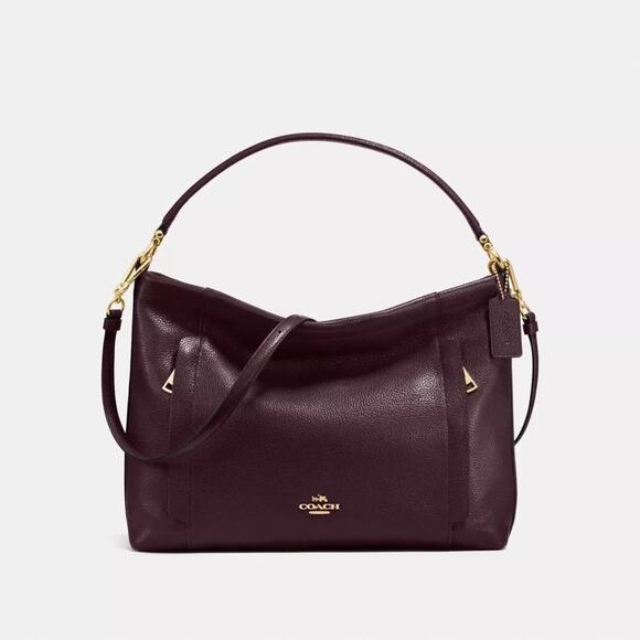Coach Scout Hobo Large Bag Purse Crossbody Top Handle Shoulder Ox blood burgundy